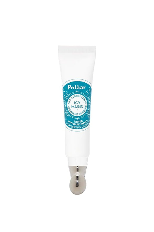Polåar - Icy Magic Tinted Anti-dark Circles with Siberian Ginseng - Illuminates & smoothes eye contour - Universal shade - Fragrance-Free - 97% Natural, Vegan, Cruelty Free, Made in France - 0.4 Fl Oz