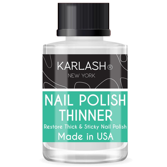 Karlash Professional Nail Polish Thinner 0.5 oz - Restore thick and sticky nail polish (1 Piece)