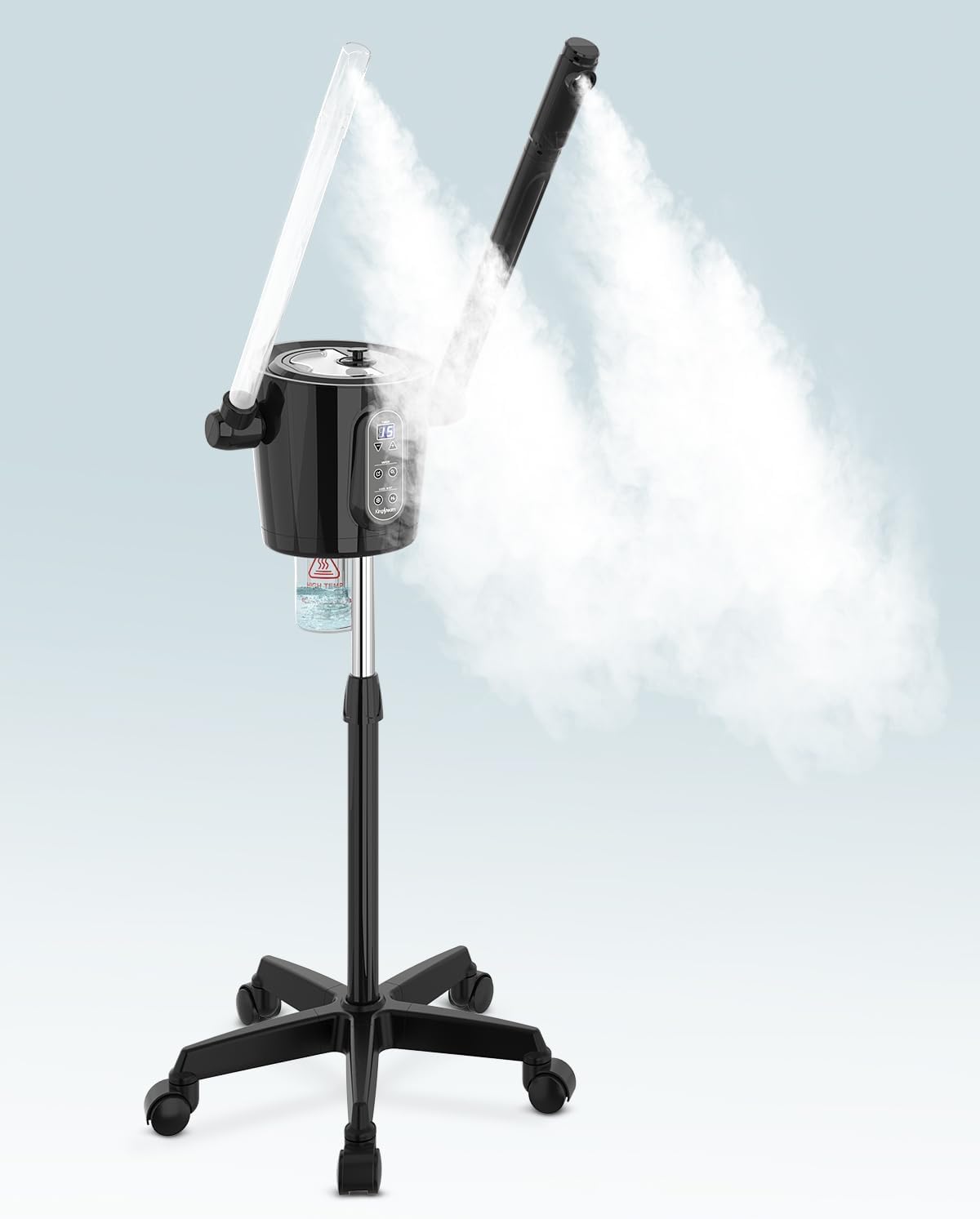 Kingsteam 2-in-1 Hot & Cold Facial Steamer with Ozone & Ionic Technology,Deep Cleansing & Moisturizing,30-Min Timer,Large Water Tank for Professional Estheticians, Beauty Salons & Home Use