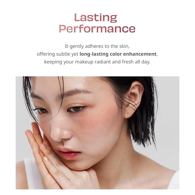 Moist Ampoule Blusher, Buildable Water-based Formula, Infused with over 50% moisture essence, no tackiness, long-lasting moisture, weightless feel (02 Deep Plum, 20ml)