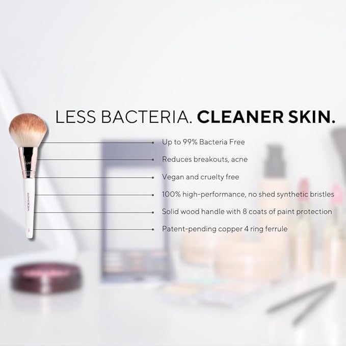 Professional Makeup Brush 11 Piece Set, Premium Synthetic Vegan Brushes Kit for Blending Powder, Foundation, Concealer, Blush & Eye Shadow, Cruelty-Free