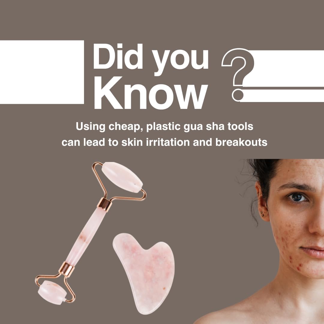 Lymphatic Drainage Ceramic Gua Sha Massage Tool, Korean Face and Body guasha, Portable and Lightweight Scraping Tool