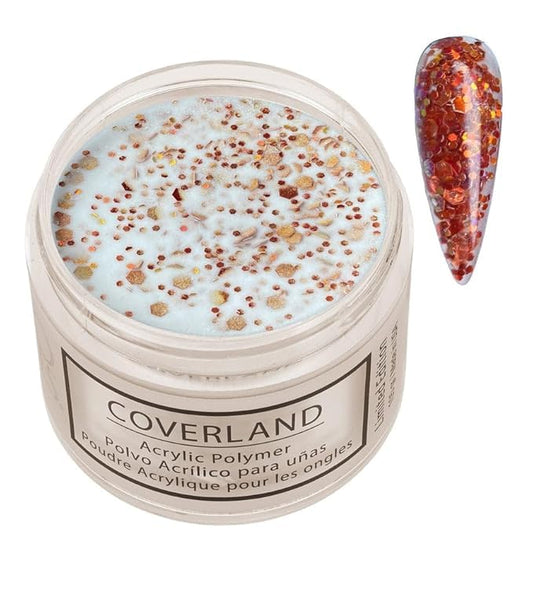 Tones Coverland Acrylic Nail Powder "Pumpkin Spice" - Limited Edition Acrylic Powder for Nail Design, Sculpting, and Masking Nail Bed Imperfections - Professional Acrylic Nail Supplies - (1.5 Oz)