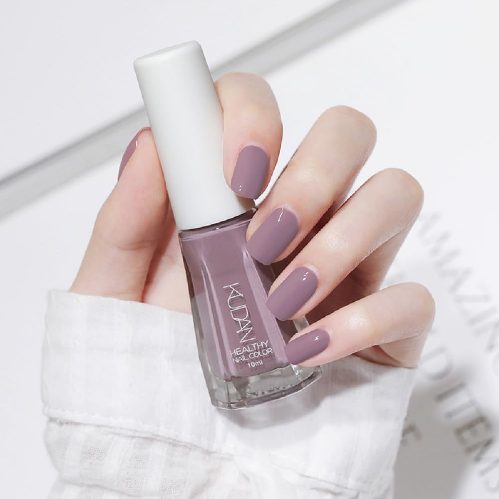 Nail Polish set - Nail Lacquer Quick Dry, Full Size, Vibrant, Colorful, Trendy, Glitter, Glossy, Metallic, Matte Nail Art Nail Shades (N25 Taro, 52g)