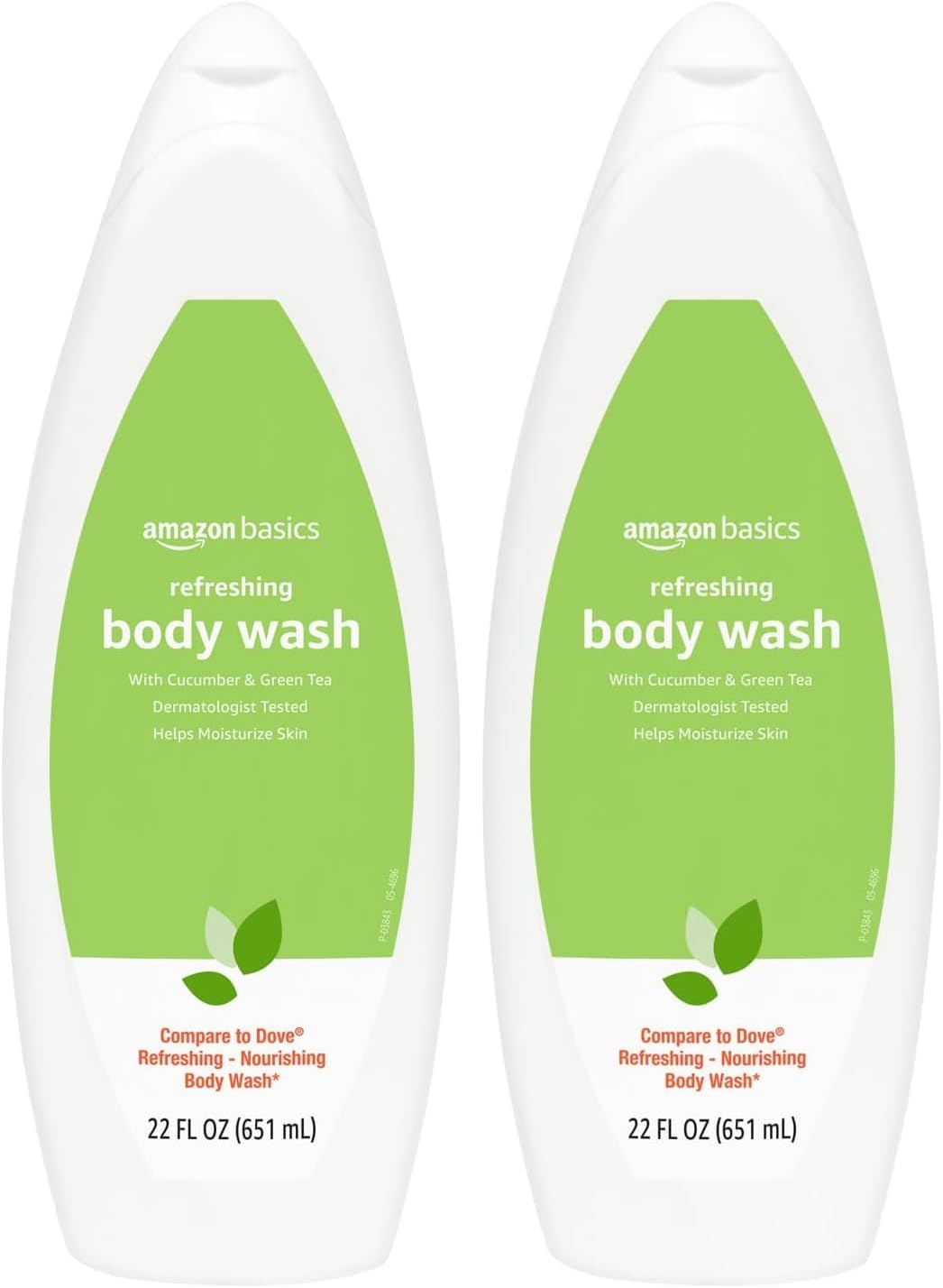 Amazon Basics Body Wash for Refreshing Skin, Cucumber, 22 fl oz (Pack of 2)