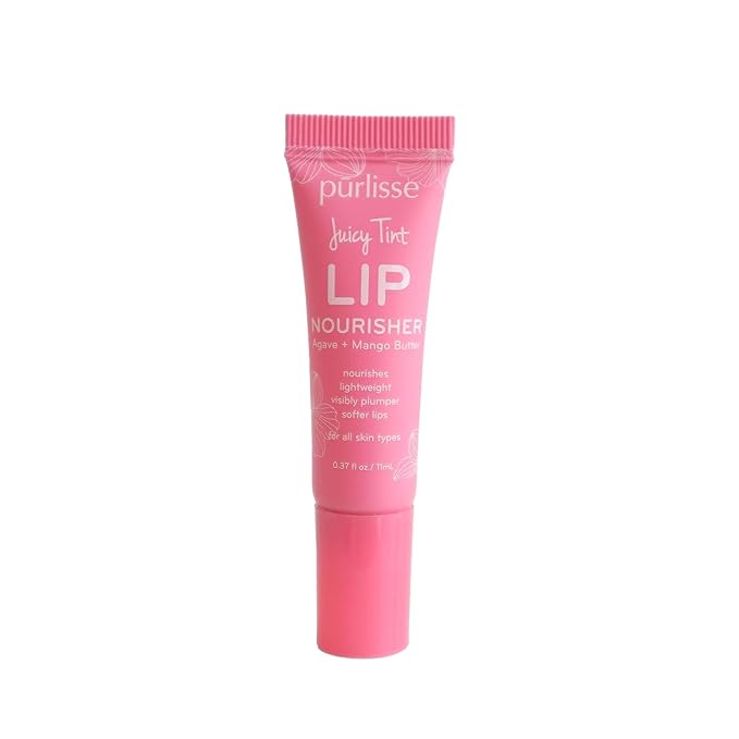 Purlisse Juicy Tint Lip Nourisher - Tinted Lip Moisturizer (Pink Shine)