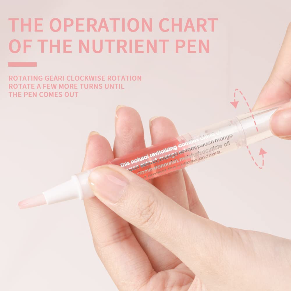 8Pcs Nail Cuticle Oils Nail Nutrition Oil Pen Nail Nourishment Pens 8 Smell Cuticle Nourish Skin Nail Care (8pcs)