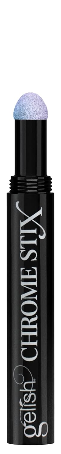Gelish Chrome Stix, Chrome Nail Powder, Nail Art for Stunning Metallic Finish, Long-Lasting, Easy Application, Perfect for Professional and At-Home Use (Purple Glazed, 0.5g)
