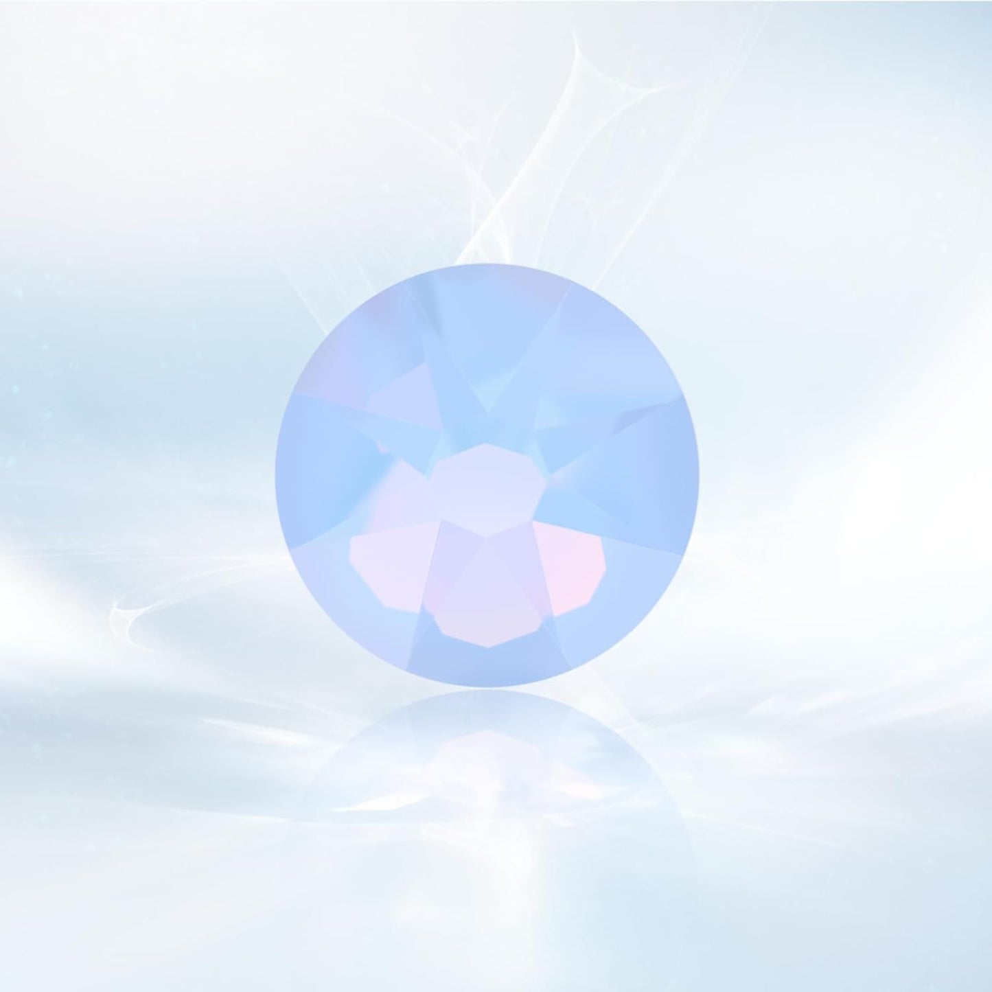 Novani Blue Opal Rhinestones 1440pcs Flat Back Round Rhinestone Style 2088 Sparkly Crystal Gemstones for Nail Art and Crafting SS20,4.6-4.8mm