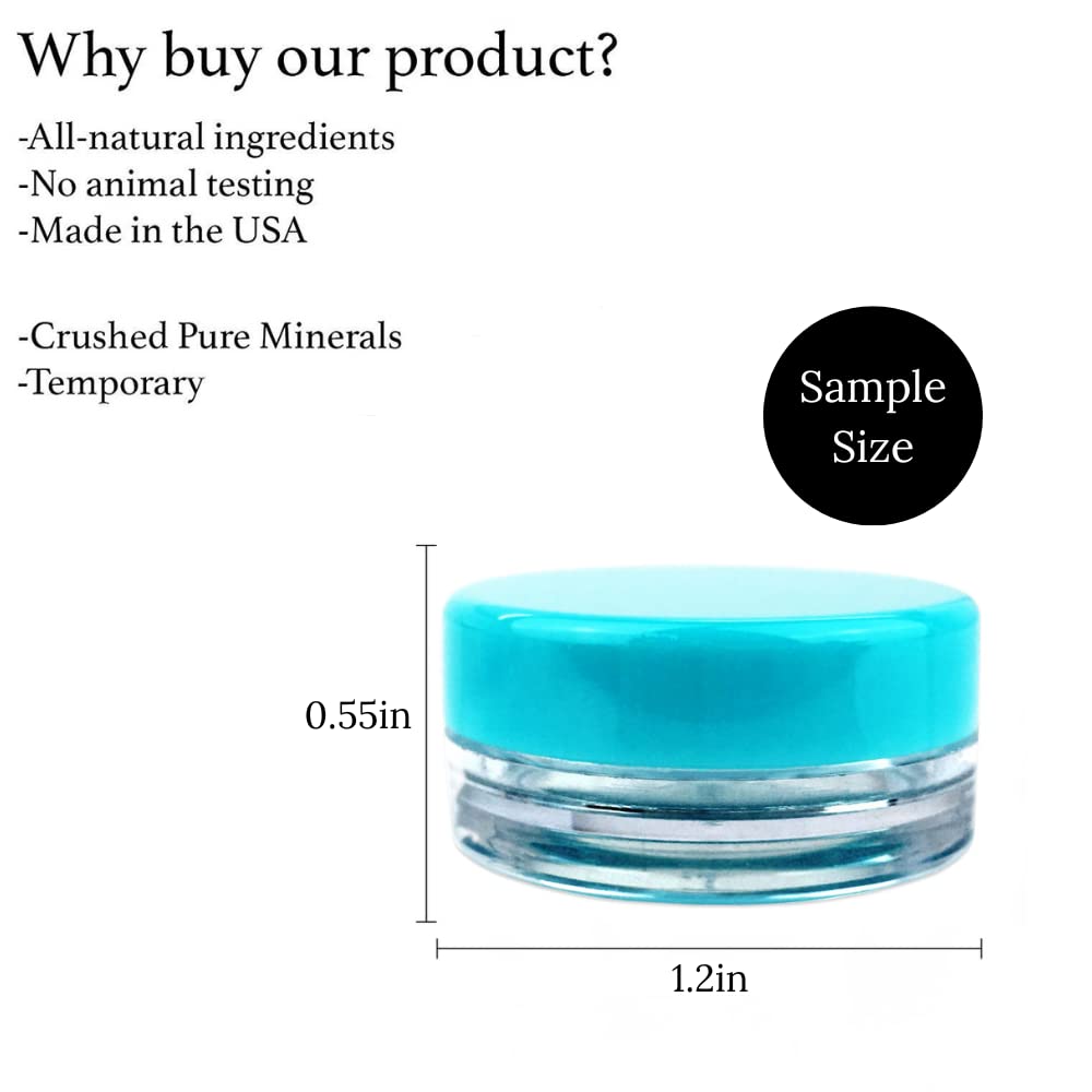 Root Touch Up Powder - 11 Shades, Zero Fragrance, Talc or Parabens - Hair Cover Up and Hairline Concealer (Sample Size, Black)