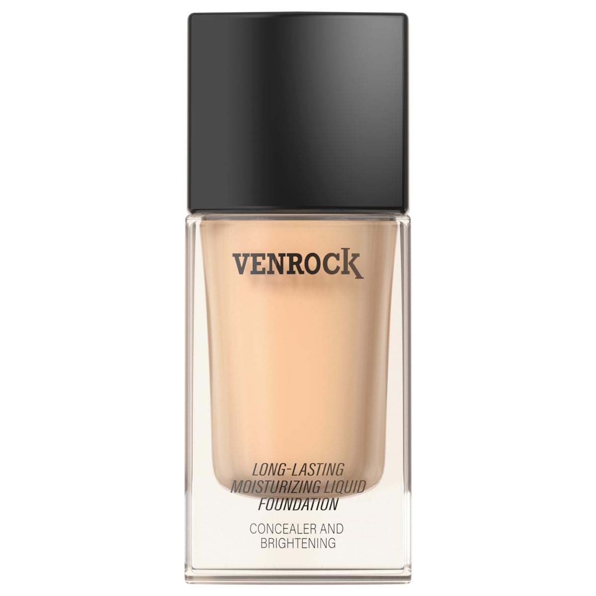 VENROCK 24HR Long-Lasting Moisturizing Liquid Foundation | Radiant, Waterproof, Concealing & Oil-Control (01# Ivory White, 30ml)