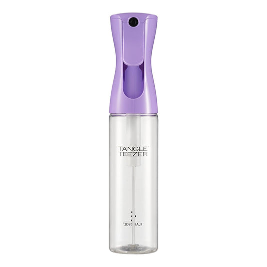 TANGLE TEEZER Fine Mist Continuous Spray Bottle, Reusable and Refillable, for Hair Detangling and Styling, 10.1 oz, Lilac