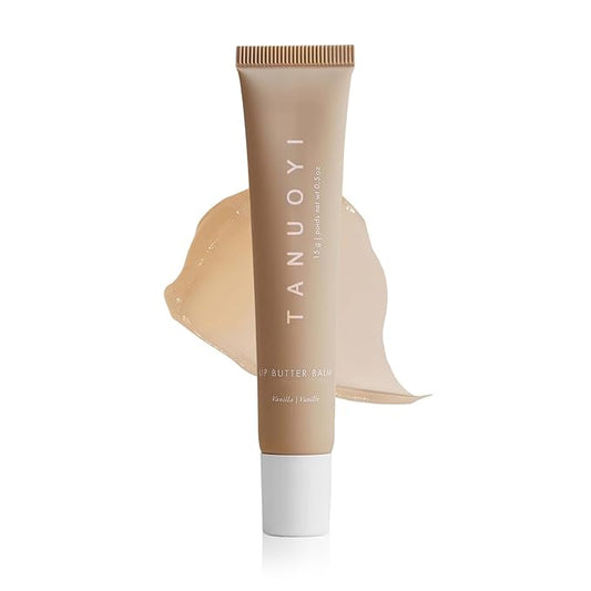 Lip Butter Balm Vanilla, Moisturizing Lip Balm for Dry Cracked Lips,Ultra-Nourishing Lip Care Moisturizer for Soft, Smooth and Supple Lips (colorless)