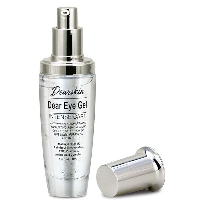 Eye Gel Dark Circles and Puffiness, Soft & Smooth Eye Gel for Dark Circles and Wrinkles with Matrixyl 3000 8% Aloe Vera and Botanical Hyaluronic Natural Formula