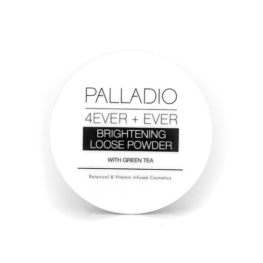 Palladio 4 Ever+Ever Mattifying Loose Setting Powder, Brighten Dark Circles, Lightens, and Creates a Look Of Luminosity, Soft, Radiant Finish All Day Wear, (Brightening Powder)