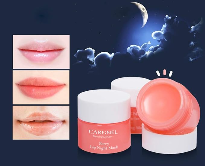 Lip Sleeping Mask 5g (Berry2+Lime1) (3Set) - Lip gloss Cream - Overnight Treatments Lip Balm