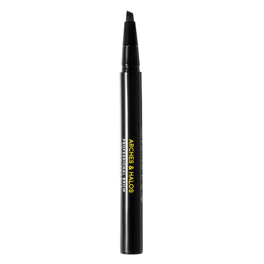 Arches and Halos Angled Bristle Tip Waterproof Brow Pen - Water Based and Smudge Proof Eyebrow Pencil - Extended Wear - Auburn - 0.051 oz