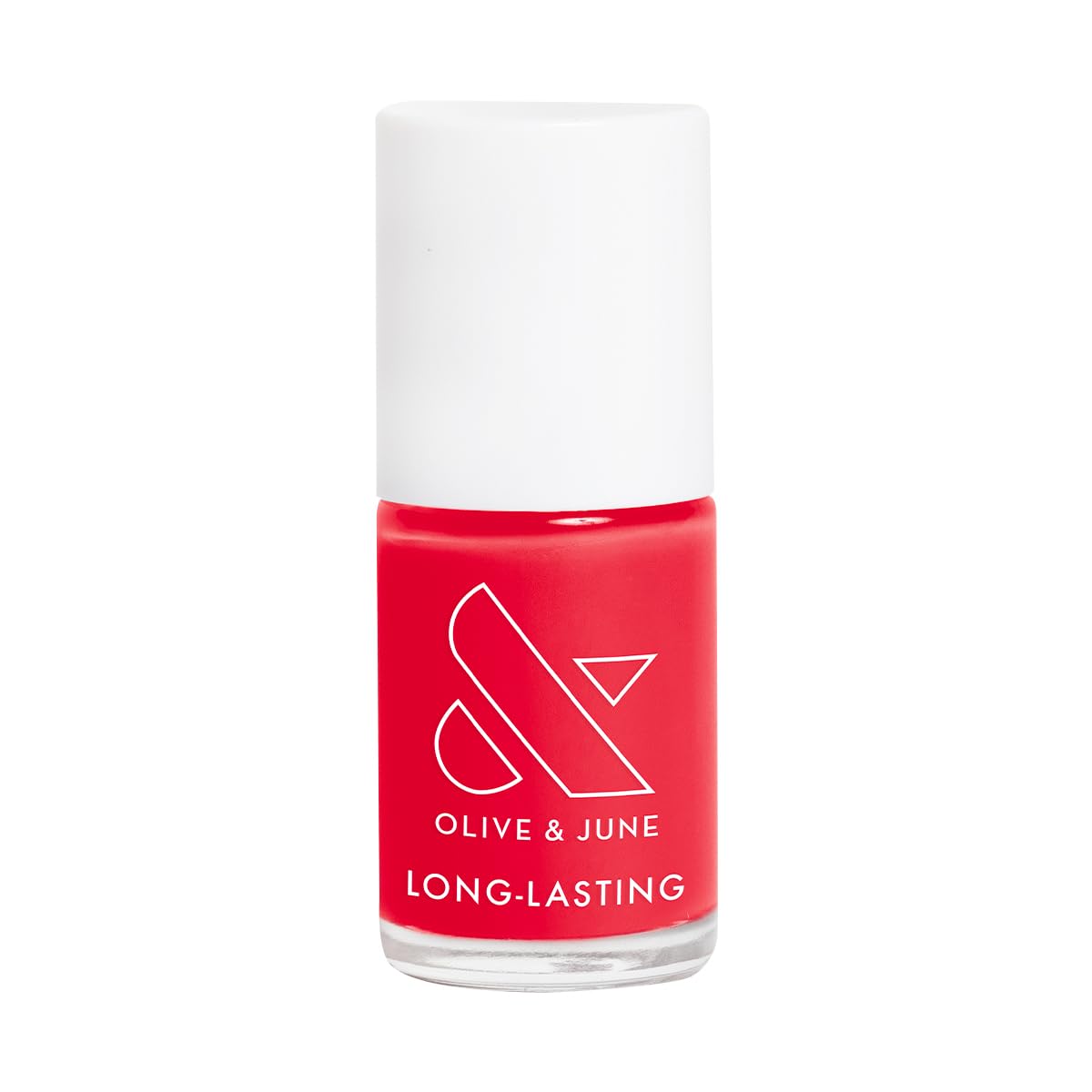 Olive & June Long Lasting Nail Polish | Plump, Gel-Like Finish No Lamp Needed Lasts up to 10 days | Salon-Quality Color at Home | 15-Free, Vegan & Cruelty-Free Chip-Resistant | Hibiscus, Tropical Pink