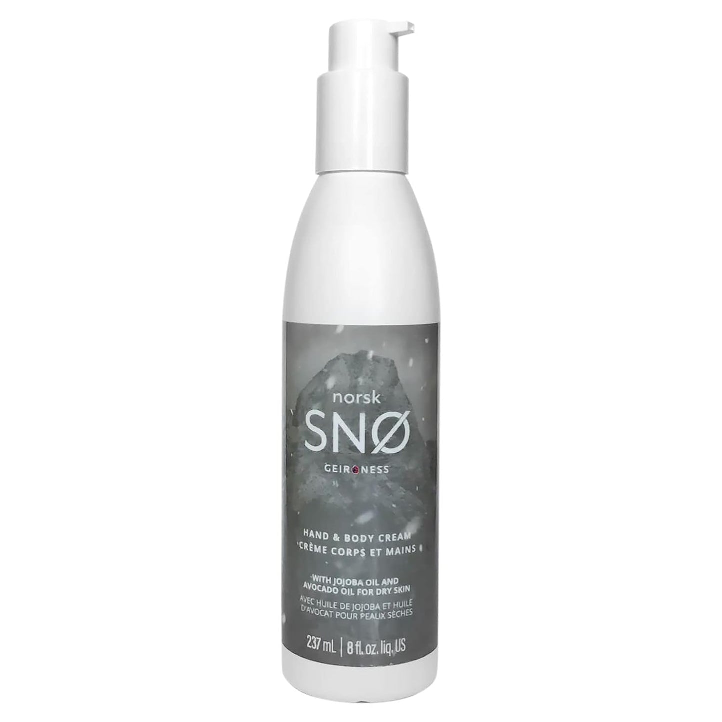 Geir Ness NORSK SNØ Hand & Body Cream - Dry Skin Lotion - Single Use Deep Moisturizer with Essential Oils