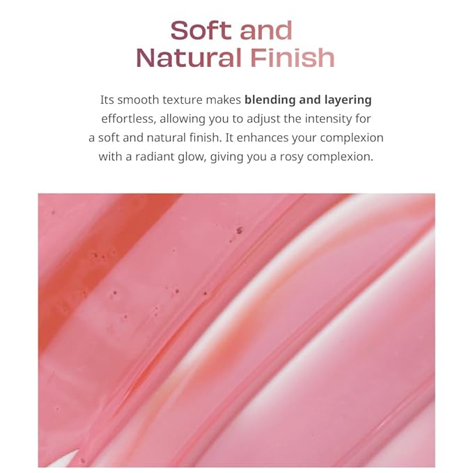 Moist Ampoule Blusher, Buildable Water-based Formula, Infused with over 50% moisture essence, no tackiness, long-lasting moisture, weightless feel (01 Nude Beige, 20ml)