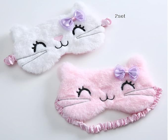 Sanrio Hello Kitty Sleep Eye Mask/Hello Kitty Face Sleep Mask/Comfortable and Soft Eye Cover Sleep and Cheese # .3 Tissue