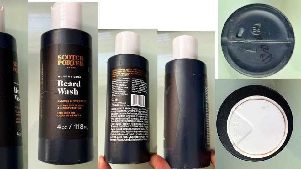 Scotch Porter Beard Kit – Cleanse, Moisturize, Soothe & Style Coarse, Dry Facial Hair for a Fuller/Healthier-Looking Beard – Includes Wash, Conditioner, Oil & Balm