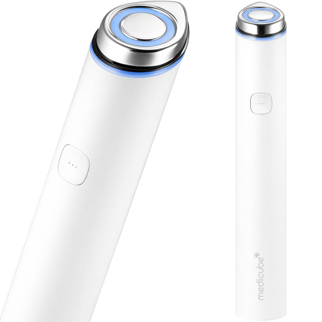 medicube Mini Booster Pro White | Affordable At-Home Facial Skin Care Tool for Beginners - Portable Glow Booster for Glass Skin, Boosting Skin Care Absorption, Skin care for teens, Korean Skin Care
