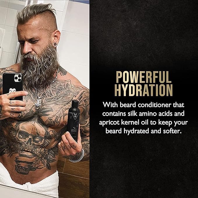 The Beard Struggle - Marksman's Beard Conditioner - Hoenir's Poem, Gold Collection - Nourish, Softens, & Strengthens Beard - Radiance Beard Conditioner for Men (8 Fl oz)