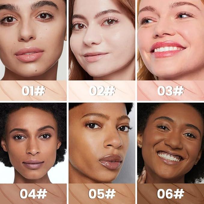 1 Pack Liquid Foundation Cream for Face Makeup,Durable Full Coverage Matte Concealer Make Up,Oil Control & Waterproof Base Primer -0.35 Fl.Oz (01#)