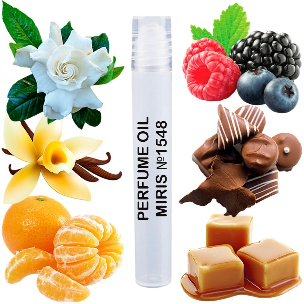 MIRIS Perfume Oil No. 1548, Inspired by Viva la Juicy, Long-Lasting Women Roll-On, Rollerball 0.34 Fl Oz / 10 ml