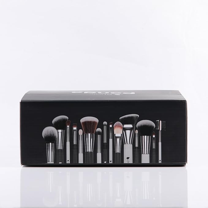 DUcare Professional Makeup Brushes 31Pcs Panda Series Makeup Brush Set Kabuki Foundation Blending Face Powder Blush Concealers Eye Shadows With Leather Case Organizer