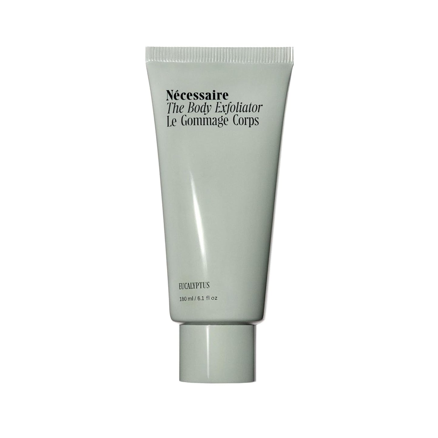 Nécessaire The Body Exfoliator. Eucalyptus. AHA/BHA/PHA. Resurface Skin. Smooth KP and Rough Patches. Hypoallergenic. Dermatologist-Tested. 180 ml / 6.1 fl oz