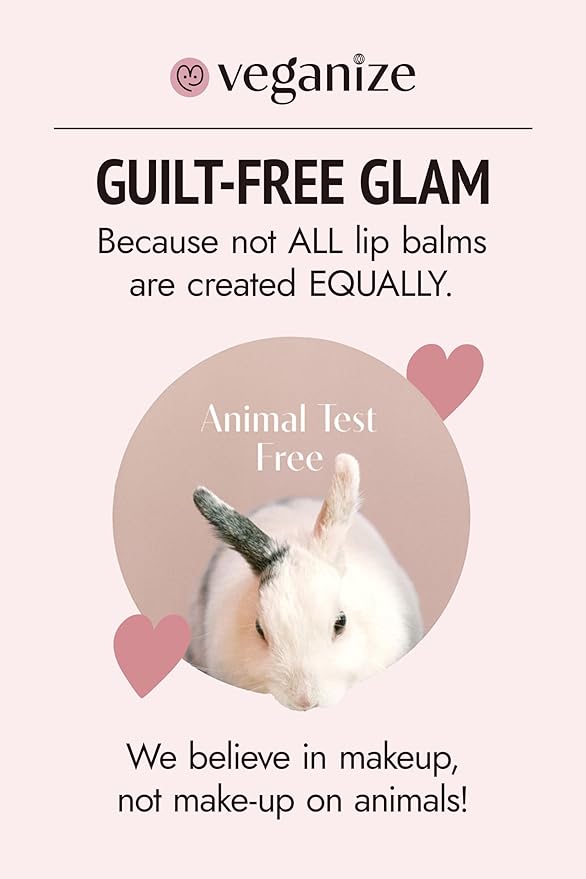 Veganize Collagen Lip Glass Balm | Hydrating Lip Balm in 9 Vibrant Colors | Moisturizing Lip Care Infused with Collagen Jelly Magic | No Animal Trial Lip Balm 0.06 oz (No. 05 Carrot Coral)