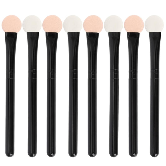Eyeshadow Applicators Double Sided Sponge Makeup Brushes Reusable 8Pcs Round Foam Eye Shadow Applicator Sticks Brush Set Washable