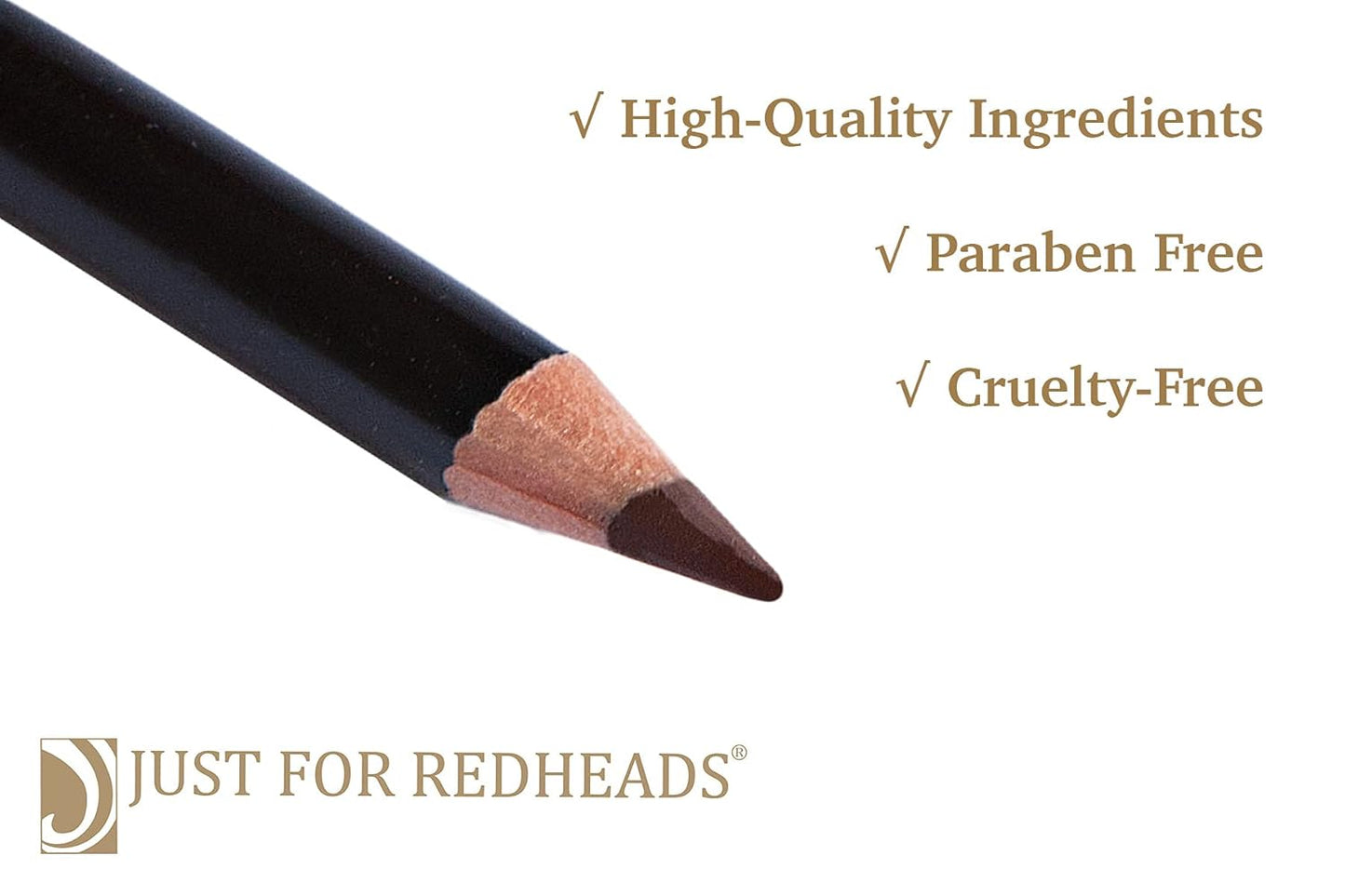 Just For Redheads Dream Brow Sticks - Eyebrow Pencil Matches Red Hair -Natural, Long-Lasting Makeup - Designed by a Redhead, for Redheads