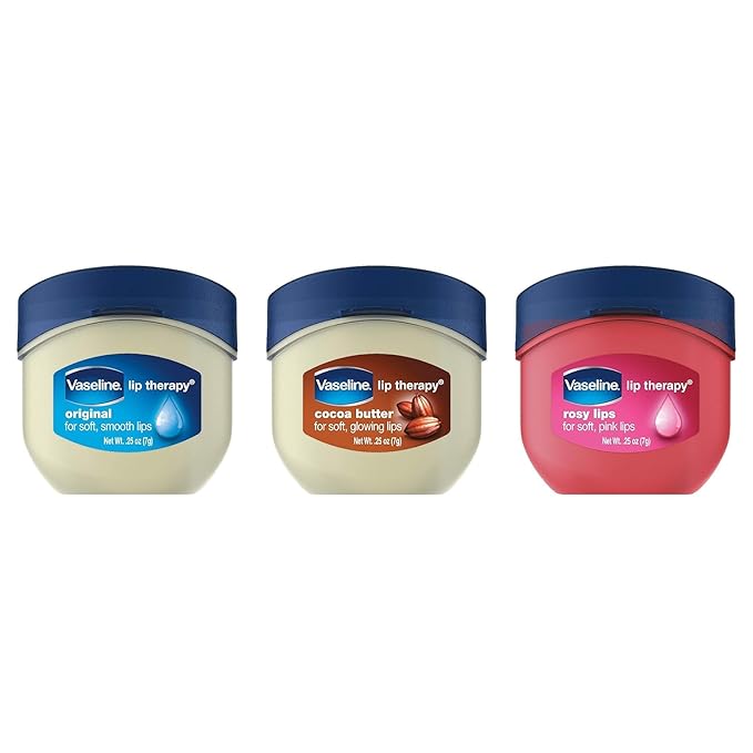Vaseline, Rosy Lips, Lip Therapy.25 OZ, (Pack of 3), Violet, 75.0Ounce