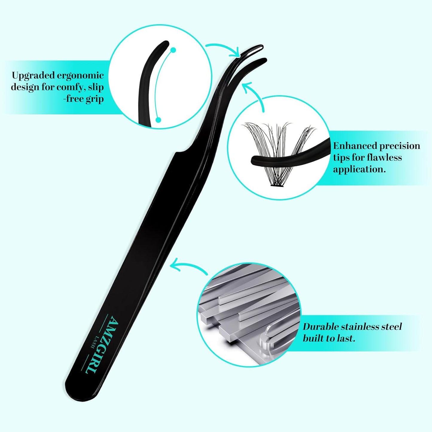 Lash Clusters Kit 320Pcs,30D Eyelash Extension Kit,Lash Bond and Seal Waterproof,Lash Remover for Individual Cluster Lashes Kit,Lash Applicator Tool for DIY Lash Extension Kit(D-Mix9-16mm Kit)