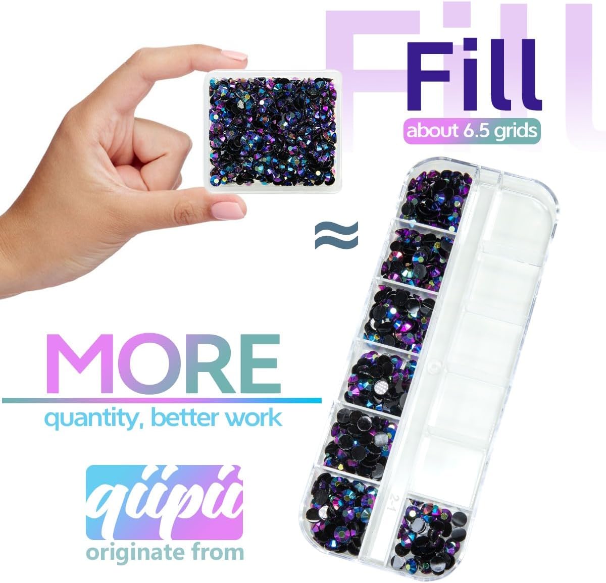 Purple Rose AB Resin Rhinestones w B7000 Jewelry Glue for Bedazzling Crafting 3mm 4mm 5mm 6mm Flatback Jelly Stones Bulk Diamonds Gems Charms Supplies for Nails Face Makeup Tumblers DIY