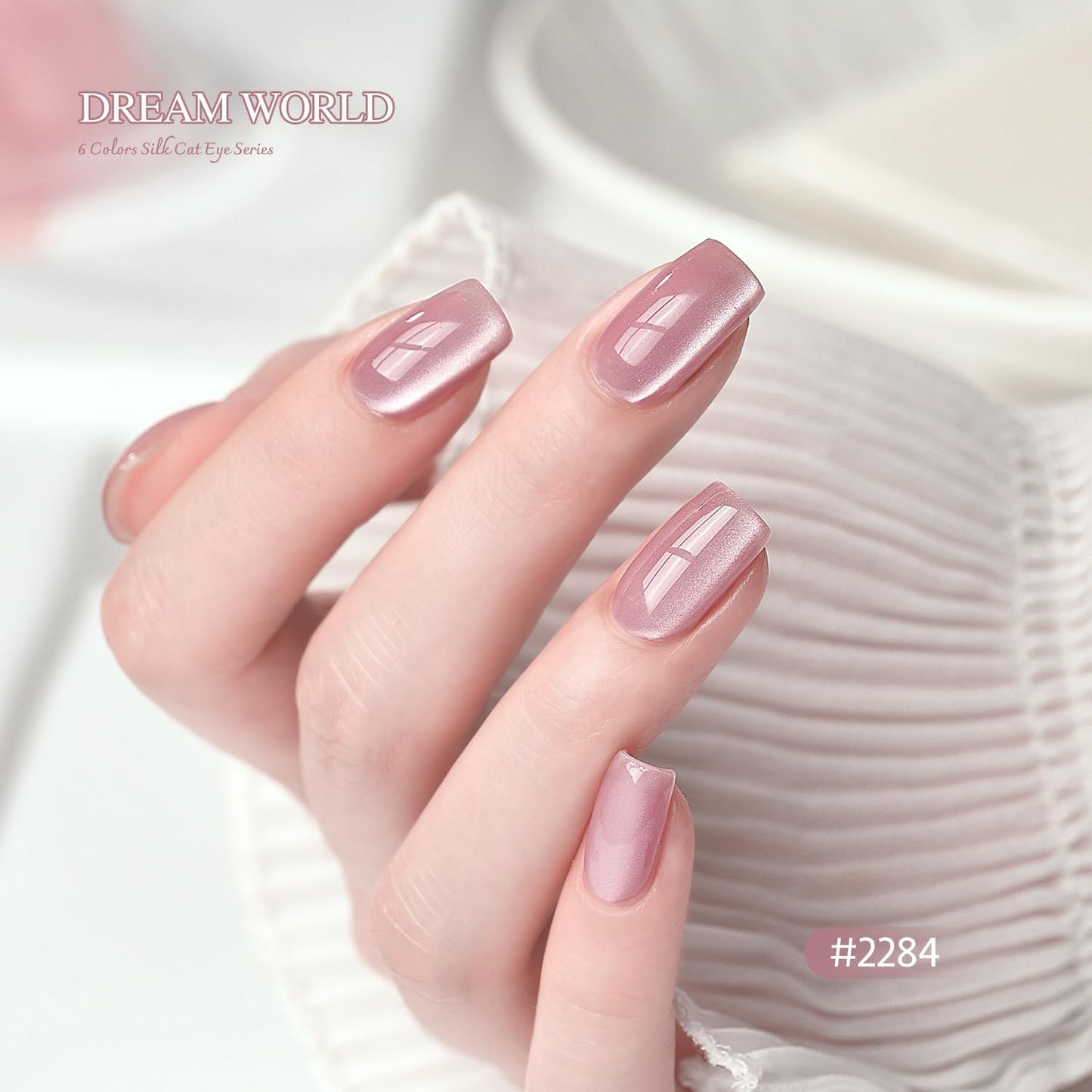 GAOY Dream World Glitter Red Cat Eye Gel Nail Polish Set with Magnet for Pink Blue Holographic Cat Eye, Salon Gel Manicure and Nail Art DIY at Home