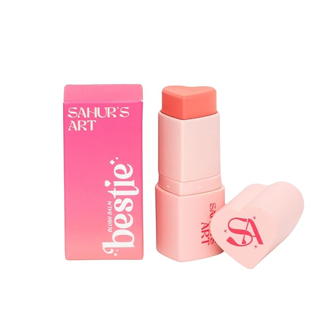 Bestie Blush Balm Stick Heart Shaped for Cheeks