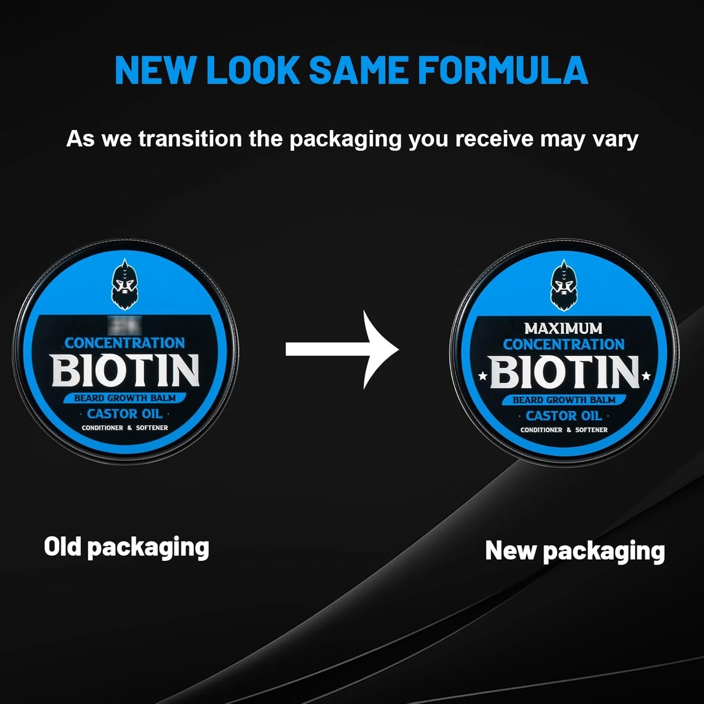 Beard Balm, Maximum Concentration Biotin, with Castor Oil and Argan & Jojoba Oils, Promotes Beard Growth, Styles, Strengthens & Softens Beards & Mustaches, 2 Ounce，Cedar