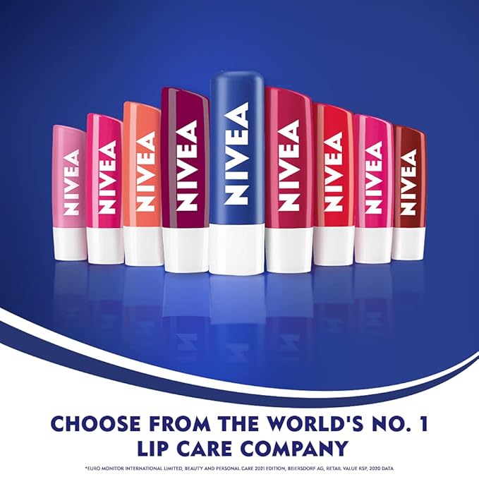Nivea Lip Balm - Fruity Shine PEACH -Pack of 1