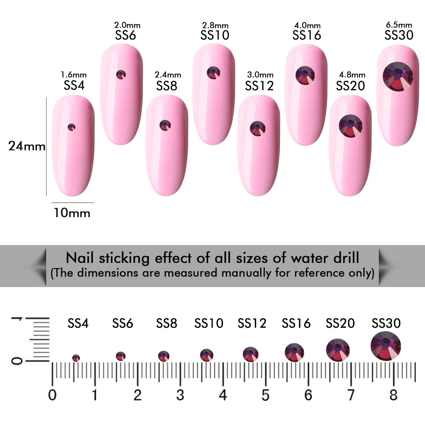 1440Pcs Blue Blaze Crystal Rhinestones,Glass Flatback Rhinestones Mini Gemstones for Nail Face Makeup Art Crafts Clothes Decoration-(SS4,1.6mm,Blue Blaze)