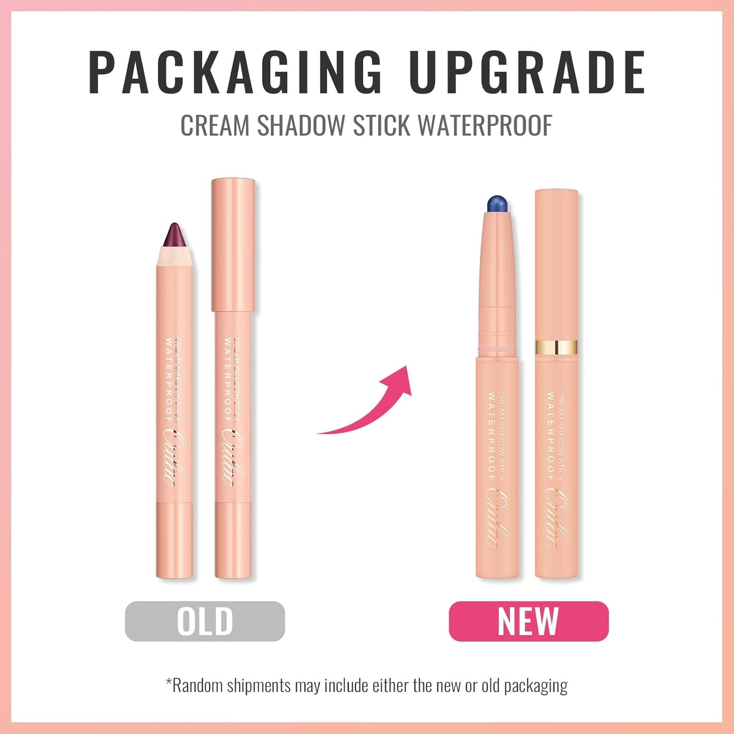 Oulac Waterproof Eye Shadow Stick Smooth and Long Lasting, Shimmering Glitter Finish, Blendable Eyes Makeup, Vegan & Cruelty-Free 3.8g, 19 Seafoam