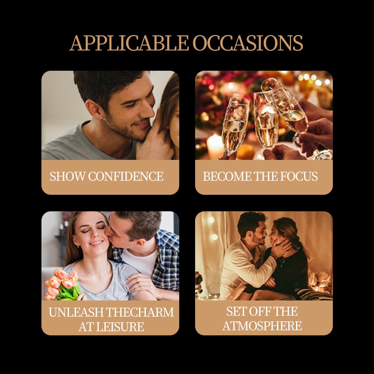 Pheromones Perfumes for Men - Long Lasting Attract - Enhance Charm Confidence - Personal Roll-on Perfume, Portable Perfume Male