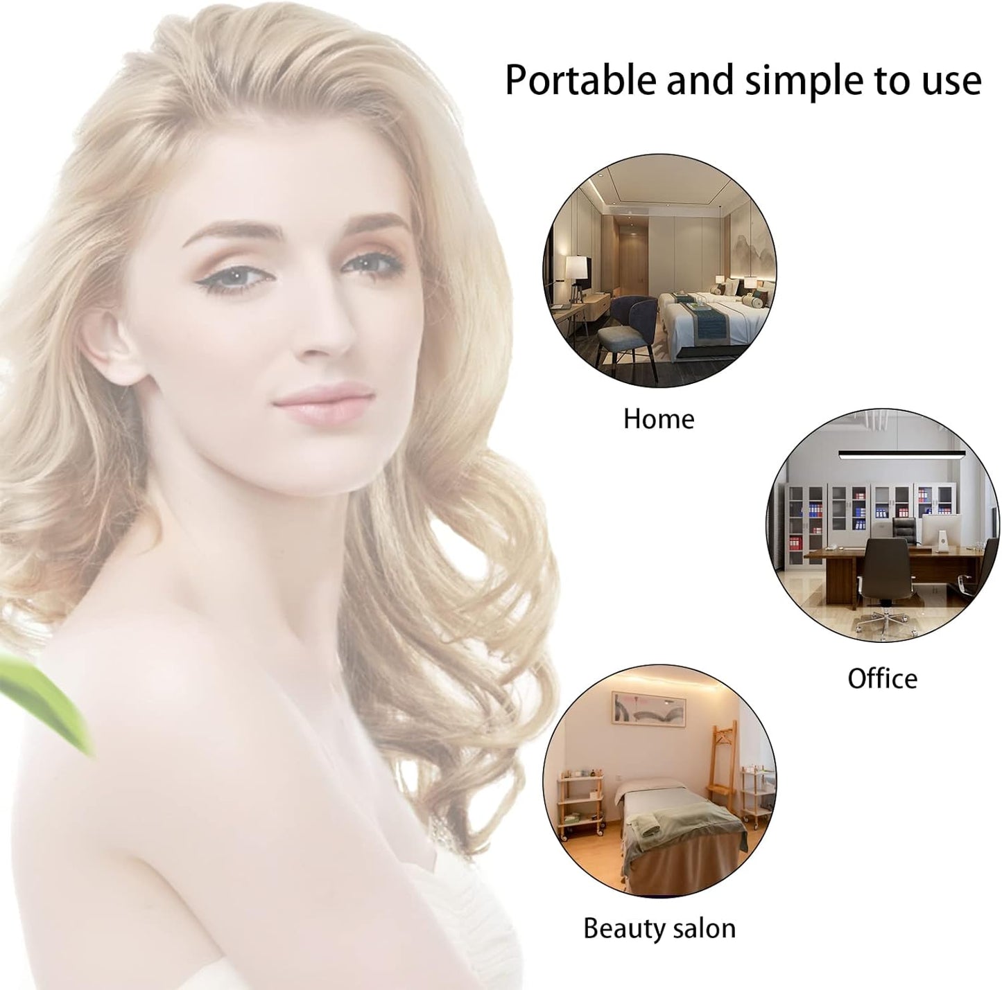 Electrode Wand Glass Tube Handheld Spare Parts for Hi Frequency Instrument Elitzia ETJX006AS (Orange Mushroom)