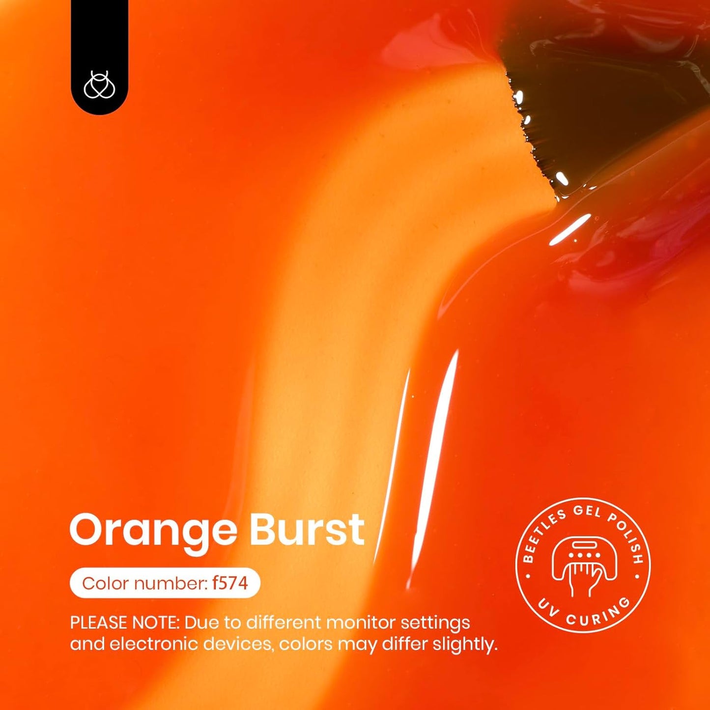 Beetles Orange Gel Nail Polish, 15ML Summer Jelly Gel Polish Sheer Translucent Effect Gel Soak Off UV Orange Burst Series French Nail Art Manicure Gift for Women