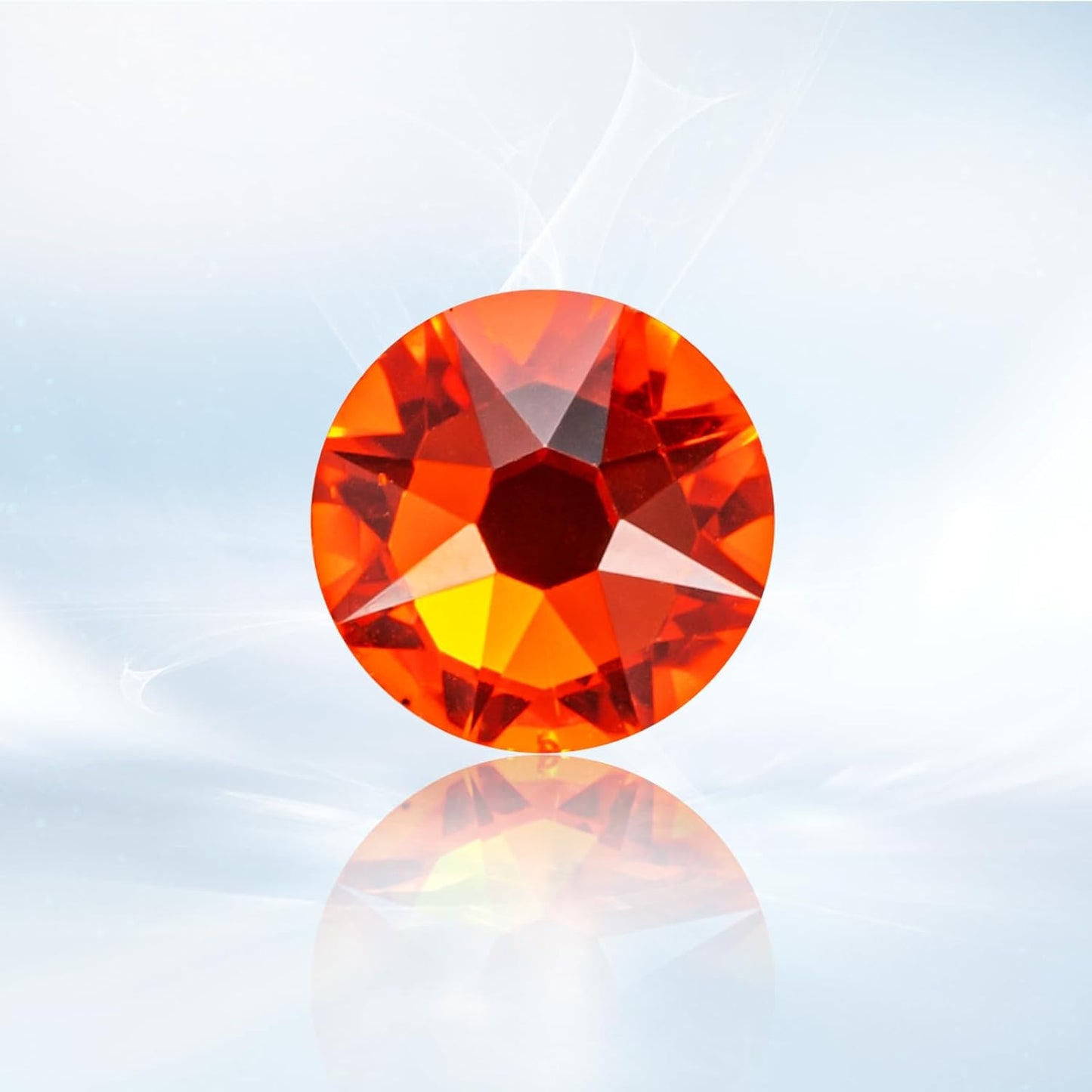 Novani Hyacinth/Orange Rhinestones 1440pcs Flat Back Round Rhinestone Style 2088 Sparkly Crystal Gemstones for Nail Art and Crafting SS20,4.6-4.8mm