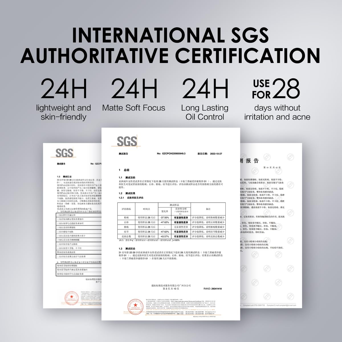 Waterproof Face Pressed Powder Compact, 24H Longlasting Oil Control Pressed Setting Powder Talc-Free Makeup, Shine Free, Poreless, Smooth, 04 Pink for dry&com skin (0.28Oz)