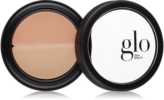 Glo Skin Beauty Under Eye Concealer Makeup with Duo Shades for Custom Blending - Corrects & Conceals Dark Circles & Redness - Buildable Longwearing Coverage (Beige)